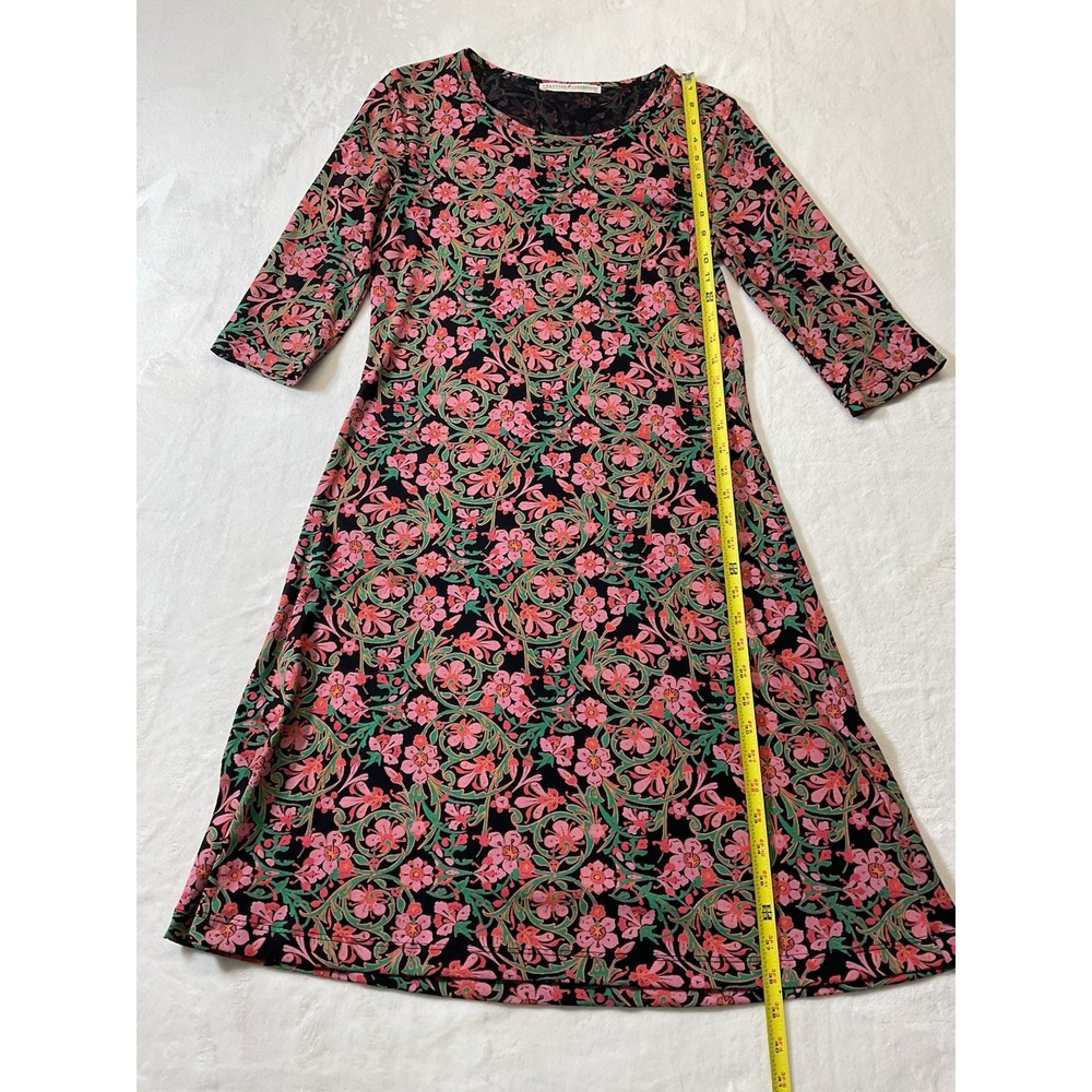 Peruvian Connection Dress Starflower 3/4 Sleeve Cotton Floral Size XS - Picture 7 of 9